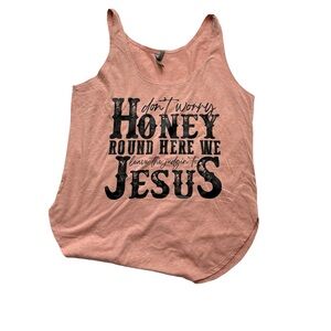 Next Level Size XL Desert Rose Tank